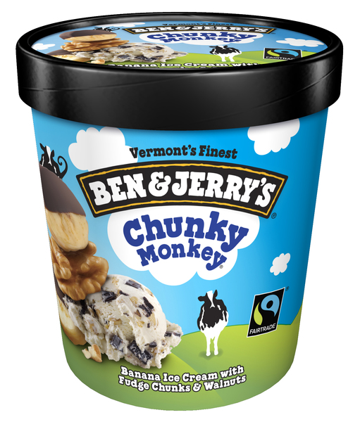 Ben&jerry's all Natural vermont's finest chunky monkey Ice Cream (076840100354)
