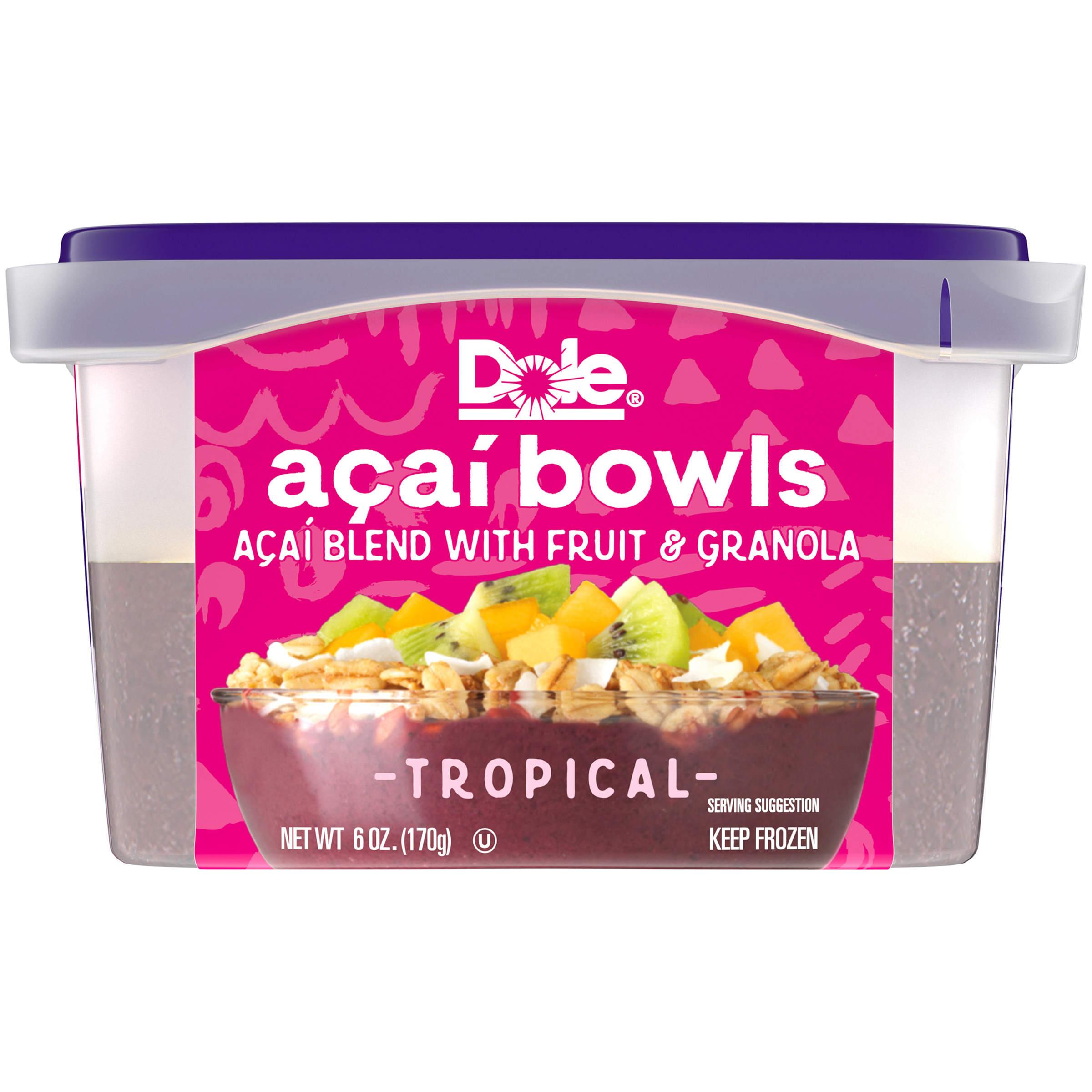Dole acai bowls, acai Blend with Fruit&granola (071202007036)
