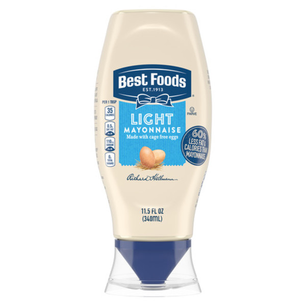 Best Foods mayonnaise Light squeeze btl 11.5oz (048001354715)