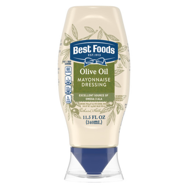 Best Foods mayonnaise with olive Oil 11.5oz (048001370722)